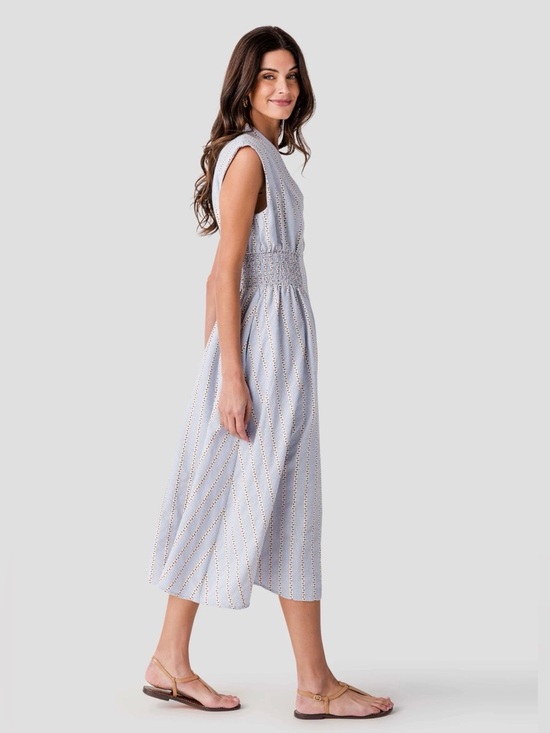 THML Rosette Cinched Waist Midi Dress - Picture 2 of 7